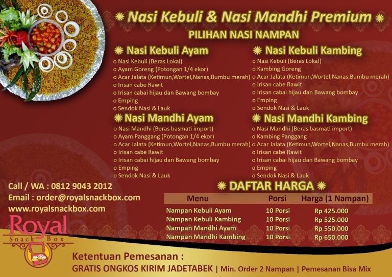 pesan nasi kebuli