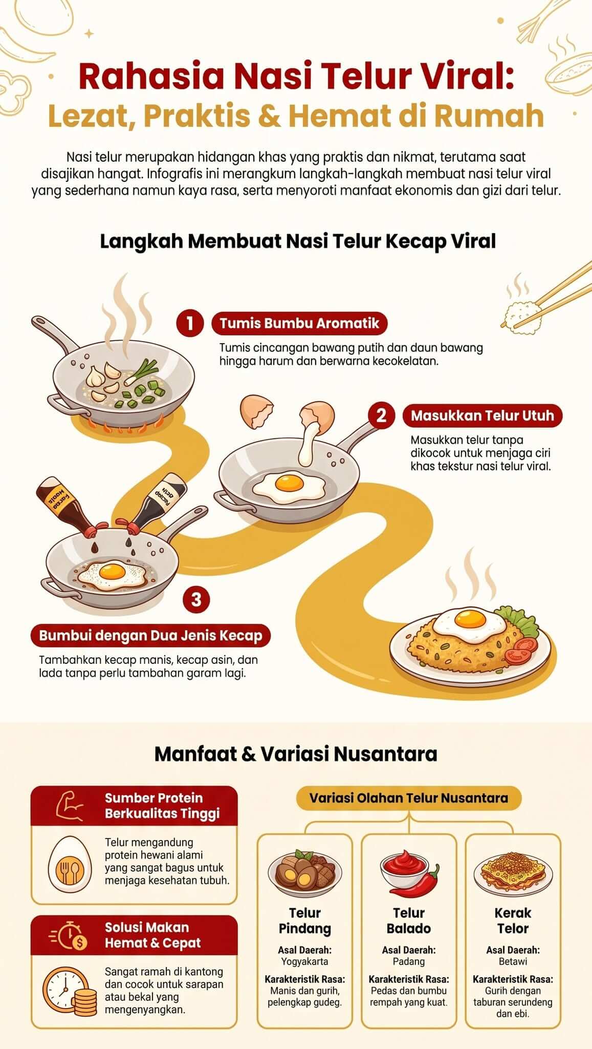 Cara Membuat Nasi Telur Viral Cara Membuat Nasi Telur Viral