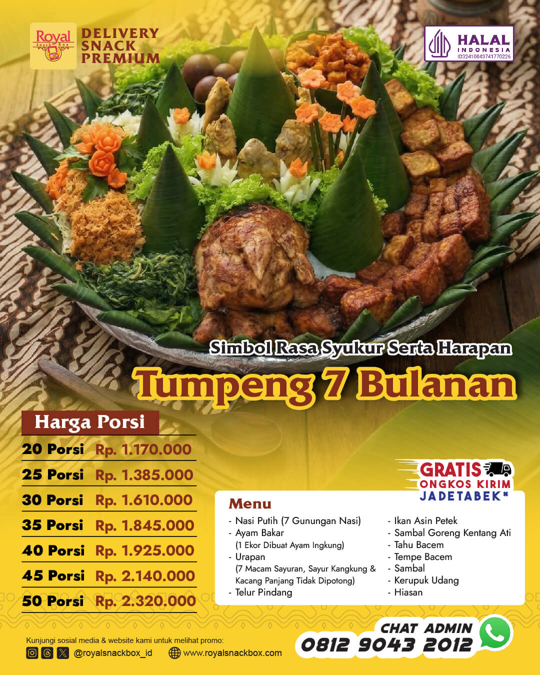 Nasi Tumpeng 7 Bulanan