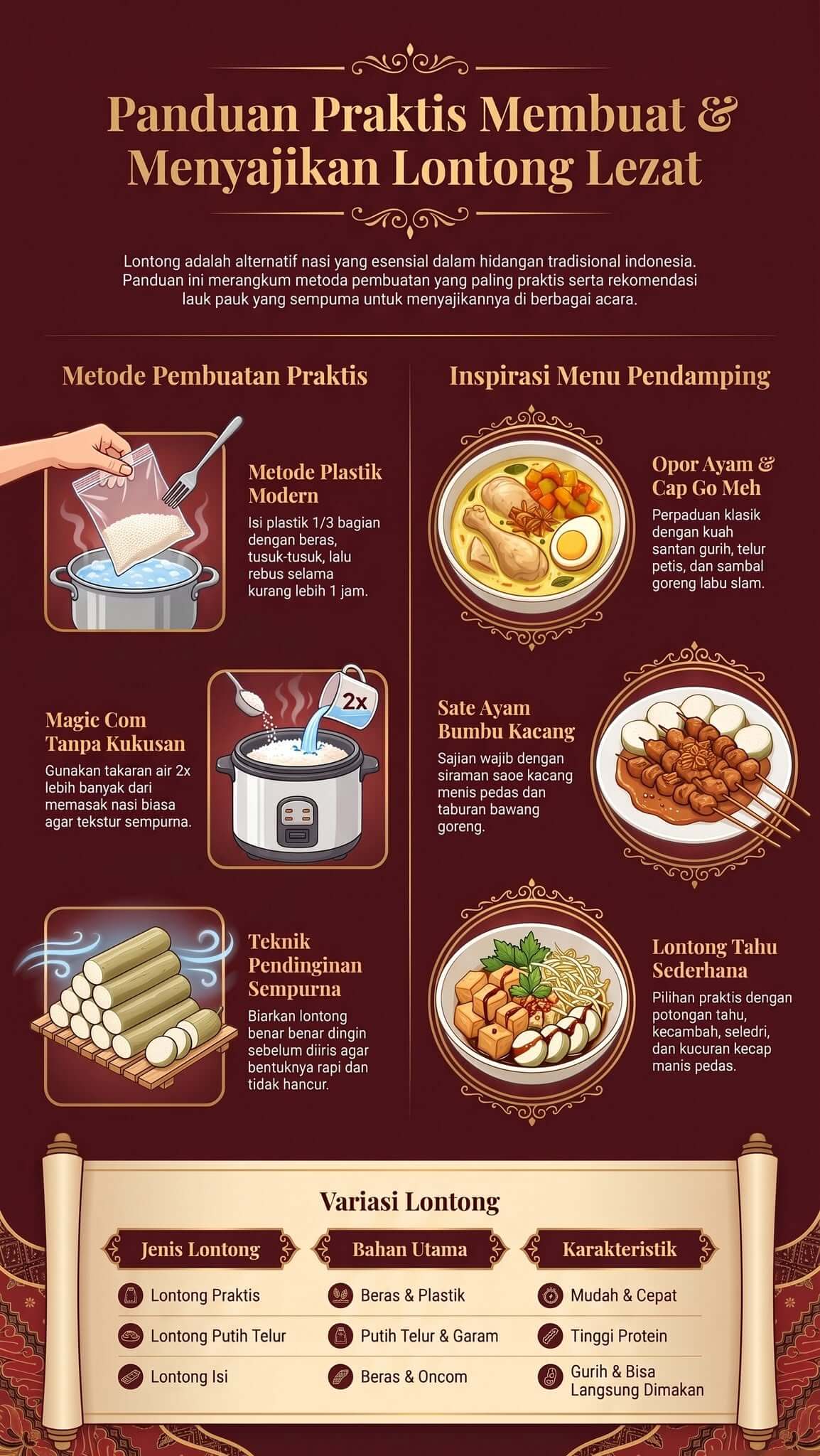 Cara Membuat Lontong yang Lezat dan Praktis Cara Membuat Lontong yang Lezat dan Praktis