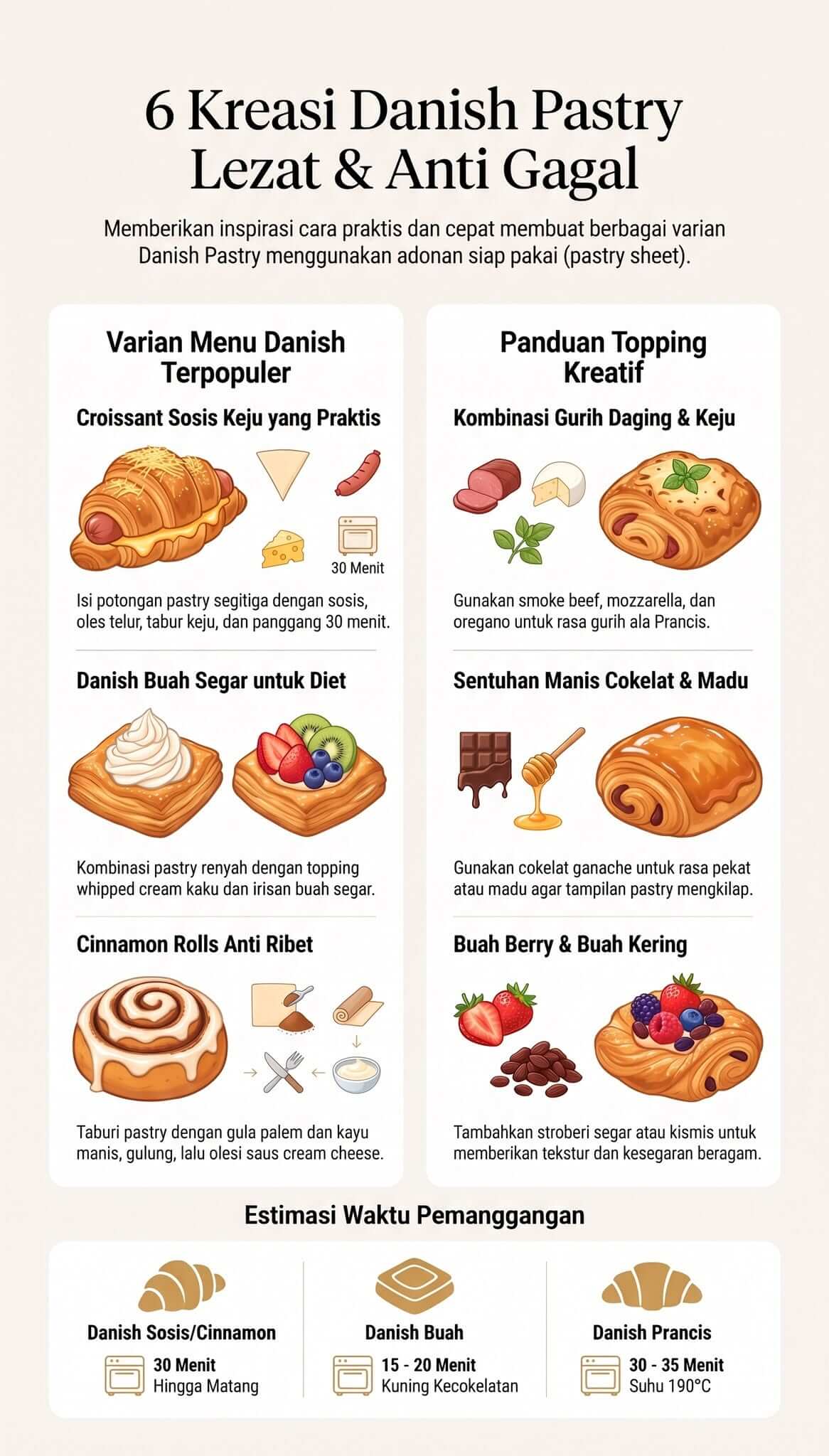 Cara Membuat Danish Pastry Yang Lezat