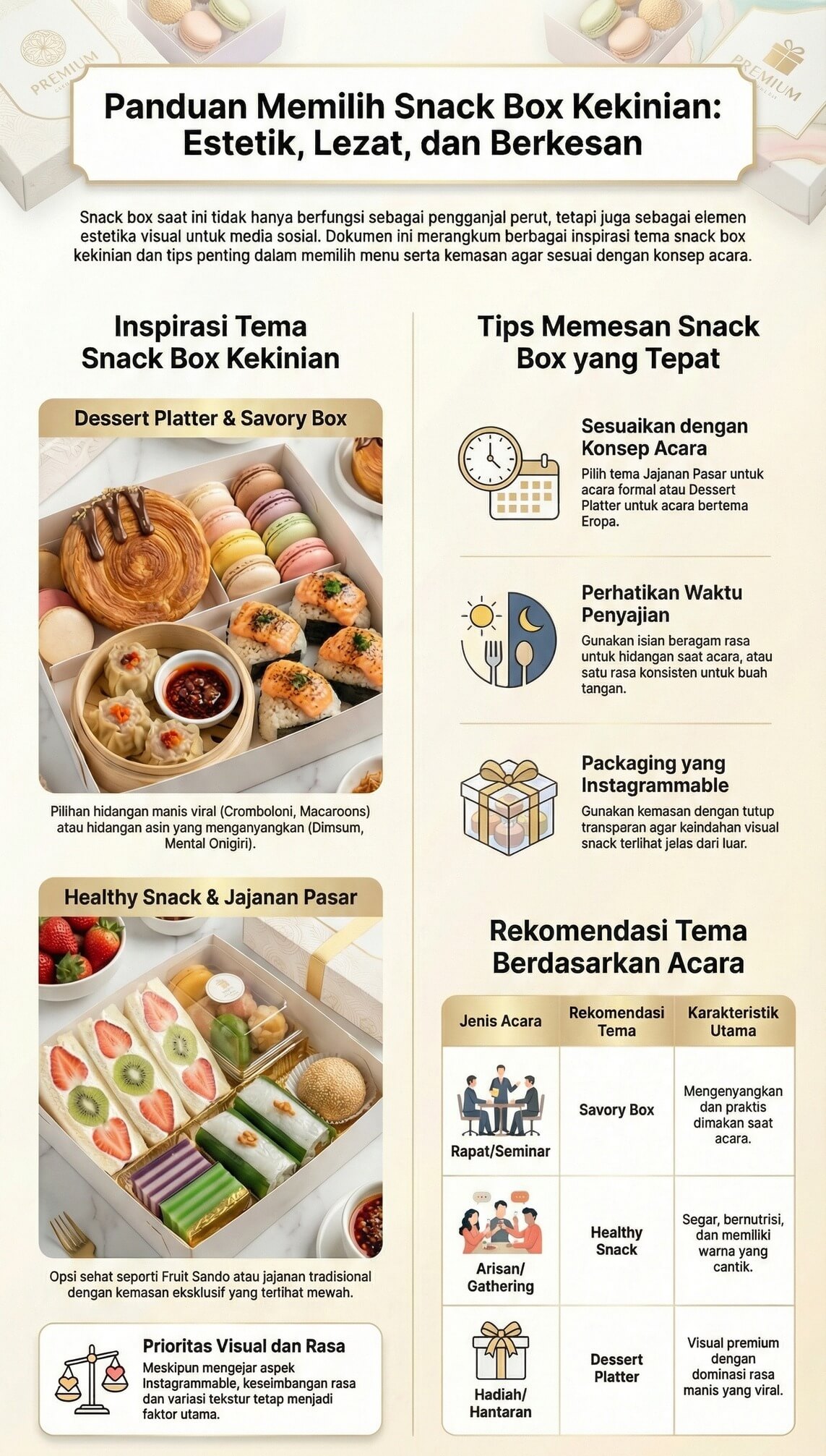 Infografik Snack Box Kekinian