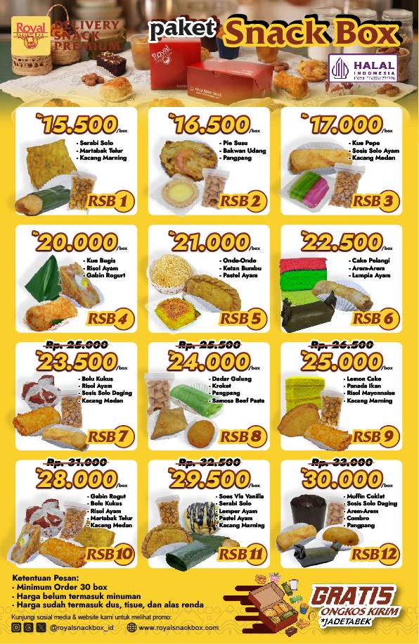 Paket Harga Snack Box