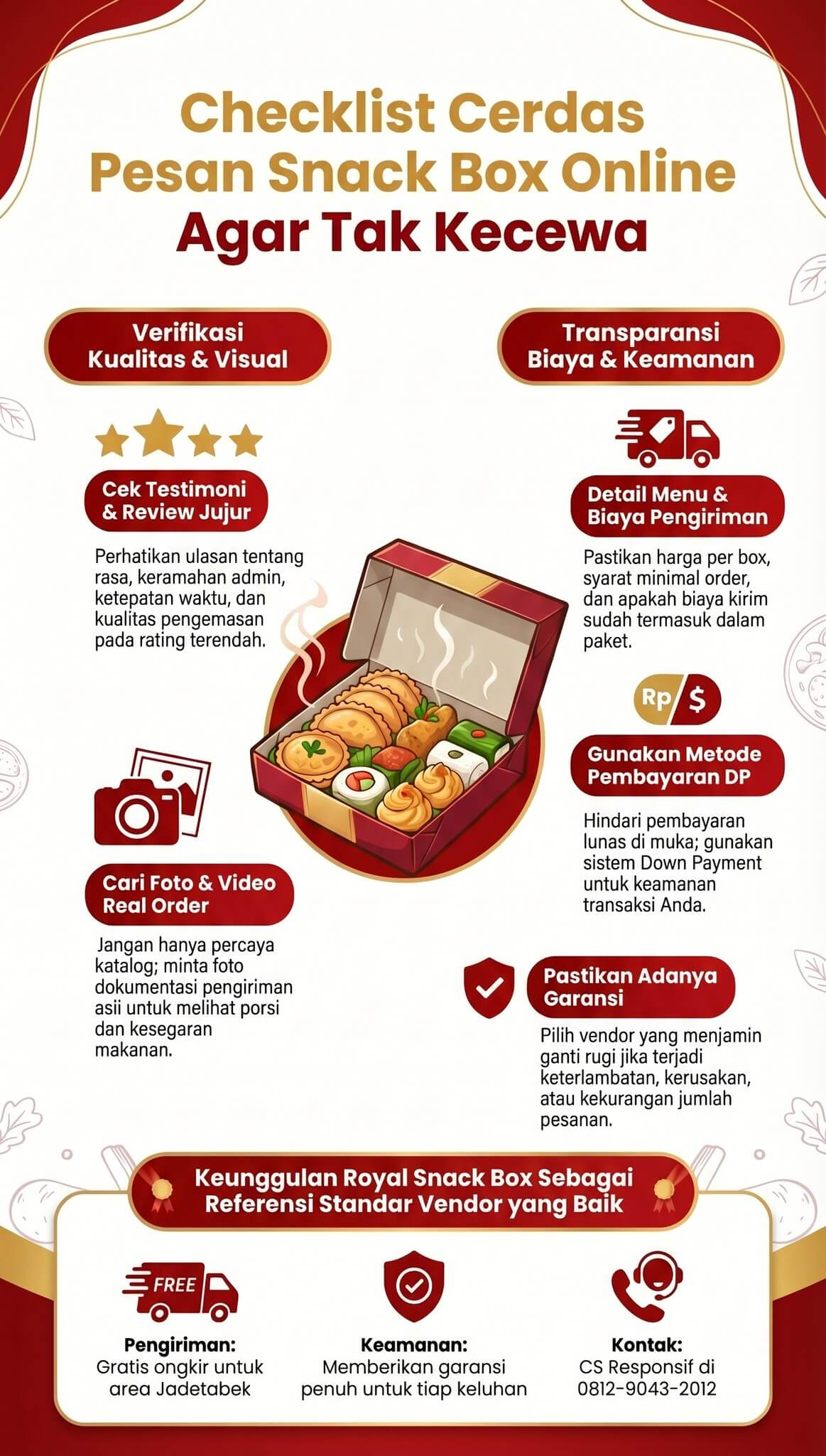 Checklist Pesan Snack Box