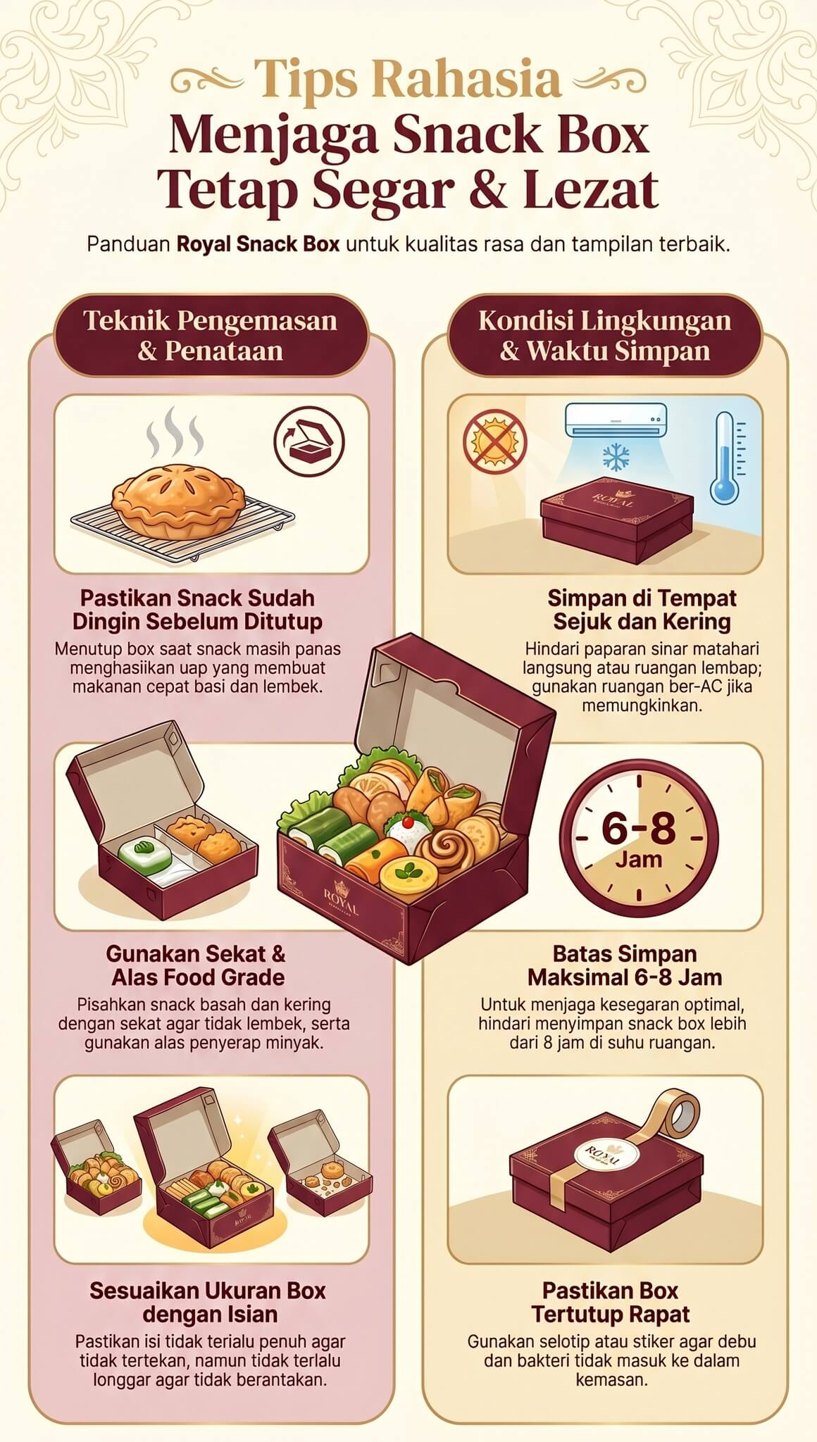 Cara Menyimpan Snack Box 