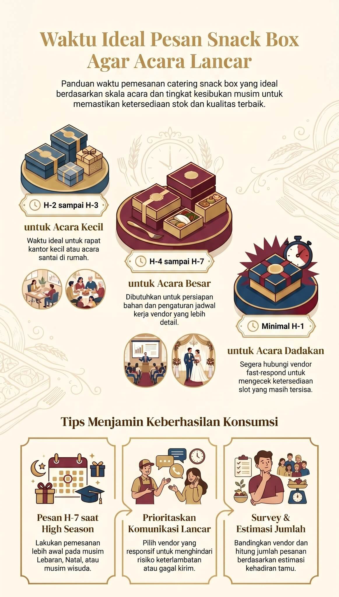 Waktu Pesan Snack Box