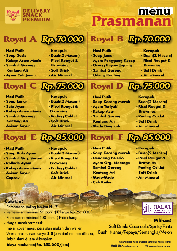 pesan prasmanan buffet