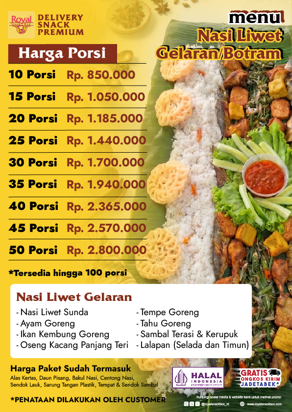 pesan nasi liwet botram