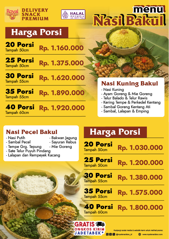pesan nasi bakul
